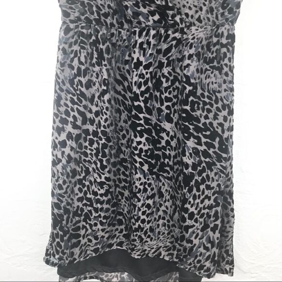 H&M Black Leopard Print Lightweight Tank Dress - Picture 4 of 11